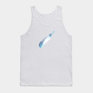 Blue feather Tank Top